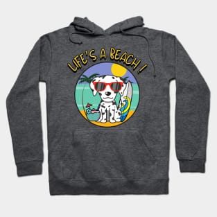 Life's a beach Dalmatian Hoodie